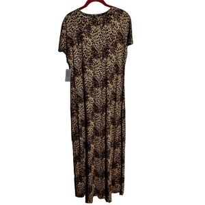 Lula Roe Cheetah print long maxi dress NWT Size Medium